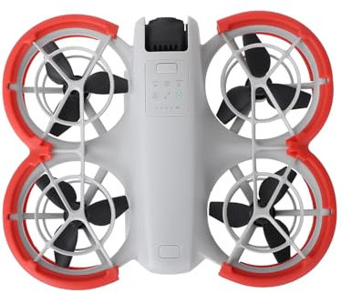 ZJRXM Neo, protezione elica per drone DJI Neo, protezione anti-collisione per accessori DJI Neo, anticollisioni in volo (rosso)