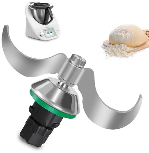 Thermomix Accessories TM6 TM5 Couteau à pâte en acier inoxydable pour Thermomix TM6 TM5 Sans résidus de pâte et contamination de la saleté Nettoyage rapide du couteau à pâte Thermomix Accessoires TM6