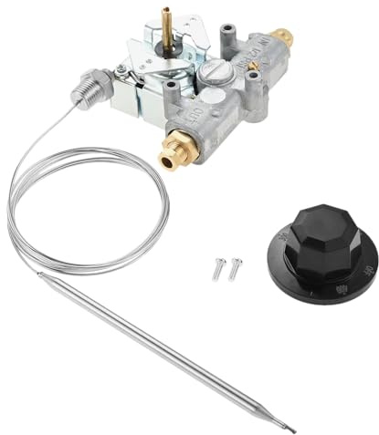 ETERMETA Termostato per friggitrice a gas compatibile con Pit-co P5047588, GSA60301800, 4290-006, 1/4 thread Mpt stuff box, 200-400F - Ricambio per friggitrici commerciali