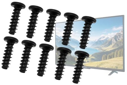 AzureRay M4xL12, Set di 10 Viti di Ricambio per Supporto TV Samsung, Compatibili con Base TV e Staffa a Parete, Resistente e di Precisione