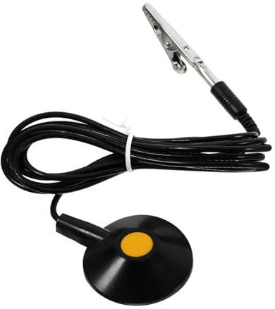 Holibanna Antistatisches Erdungskabel Aus Pu Pvc Material Mit Krokodilklemme Und Saugnapf Zur Statischen Entladung Für Elektronische Reparatur Und Wartung Elastisch Geeignet Für Esd Geräte