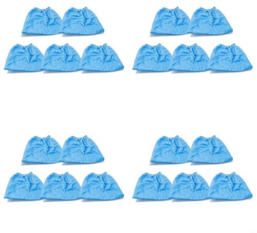 QOXEZY Lot de 20 sacs filtrants en textile lavables pour aspirateur sec et humide PNTS 1300 C3 IAN 102791