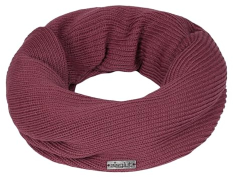 Eisglut Damen Schlauchschal einfarbiger Loop-Winterschal Blaira Merino Loop