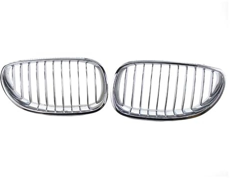PRFGSGVBV Nieren Grill Kühlergrill Für E60 E61 5 Series 2003-2009 Chrom Auto Front Nierengrill Kühlergrill Haube Racing Grills Galvanisieren