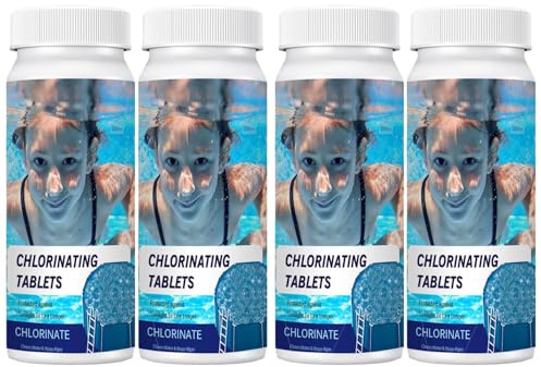 400g Pastillas para Limpiar Piscinas,para Piscinas Elevadas y Enterradas