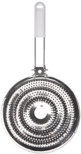 Metaltex Gas hob Heat Diffuser, stainless steel, Silver, 21 cm Diameter