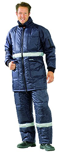 Größe XL Herren Planam Kühl-/Gefrierhaus Kühlhaus Parka marine Innenfutter rot Modell 5121