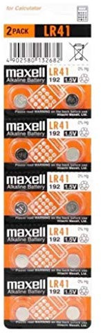 LR41/10 MAXELL Alkaline Battery 1.5V 192 (pack of 10)