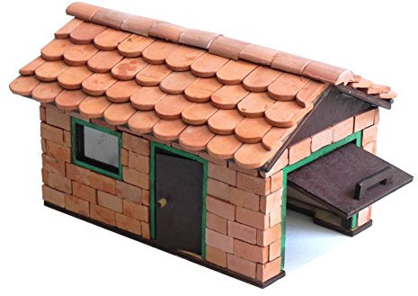 Alea Mosaik Steinbaukasten, Leo Garage, echte Backsteine und Biberschwänze