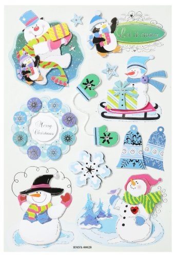 CREApop® 3D Sticker Schneemann II