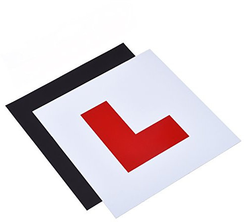 Fully Magnetic L Plates for New Drivers, 2 Pack