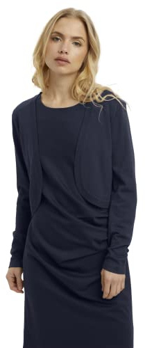 KAFFE Bolero Astrid Damen Bolero Astrid Elegant Jäckchen Langarm Cardigan Bolerojacke XS, Midnight Marine