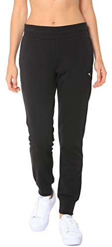 PUMA Damen Hose, Cotton Black-Cat, XS