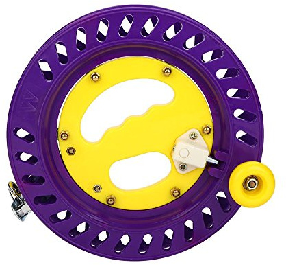 Tbest Kite Reel, 22cm Professional Outdoor Plastic Fishing Kite Line Spool Reel Wheel Holder, Purple