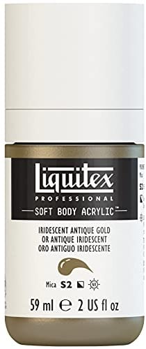 Liquitex Acrylic Paint, Iridescent Antique Gold, 59 ml (Pack of 1)