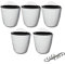 XIZHI Lazy Blumentöpfe, Wasser-Hängetöpfe, Sukkulenten und kleine Blumentöpfe, Blumentöpfe, für drinnen und draußen, Wandaufhängung, Blumentopf, Fensterkästen mit 5 Haken, Weiß, 5 Stück