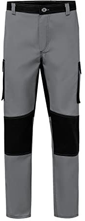 VELILLA 103020B; Pantalon bi-Colore Multipoches; Couleur Gris et Noir; Taille 54
