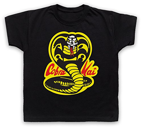 My Icon Art & Clothing Karate Cobra Kai Dojo Logo Sports Film - Maglietta da bambino