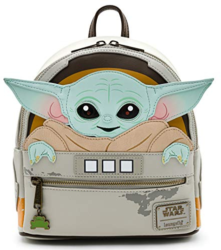 Loungefly Girls Star Wars Mandalorian Child Baby Yoda Cradle Mini Backpack Damen-Rucksackhandtasche, Mehrfarbig