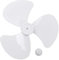 iiniim 12/16 Zoll Lüfterflügel 3/5 Blätter Kunststoff Blätter Ventilator Ersatzteile Haushalt Standventilatoren Tischventilator Ersatz Zubehör Weiß(16 Zoll) Einheitsgröße