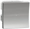 Schneider Electric NU351530W Wiser Unica - variateur poussoir - 2 fils - Zigbee - Alu - méca seul