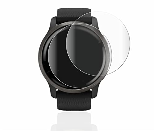 BROTECT 2 Stück Full-Cover Schutzfolie für Garmin Venu 2 Full-Screen Displayschutz-Folie [3D Curved, Anti-Fingerprint, Kristall-Klar]