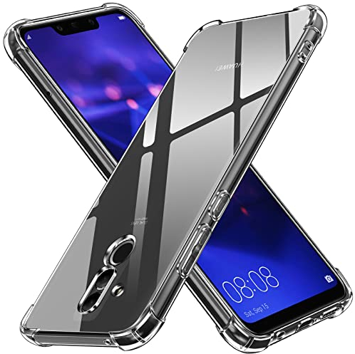 iVoler Cover per Huawei Mate 20 Lite, Custodia Trasparente per Assorbimento degli Urti con Paraurti in TPU Morbido, Sottile Morbida in Silicone TPU Protettiva Case