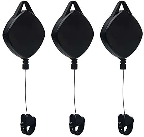 Faderr VR di puleggia a soffitto Retrattile per H-TC V-Ive/V-Ive PRO/Oculus Rift/Rift S/Link Cavo per Oculus Quest/Quest 2/Valve Index VR Accessori (Black-3 Pezzi)
