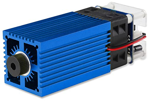 450nm 30W Lasermodul,LASER TREE 5W Ausgangsleistung Lasergravur Modul einstellbar Focal,Blauer Laserkopf für Laser Maschine DIY Lasergravur Holz Werkzeuge Papier Leder