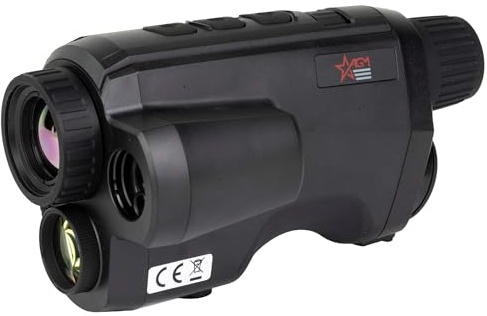 AGM Global Vision Fuzion LRF TM25-384 Thermal Monocular with Laser Rangefinder Ideal for Night Hunting Thermal Imaging Monocular 25 mm Lens Heat Vision Hunting monocular with Thermal Infrared Vision