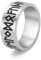 Dreamtimes Vegvisir Runen Ring aus Edelstahl - Ältere Futhark Nordische Mythologie Asgard Wikinger Religiöses Amulett Talisman-Schmuck