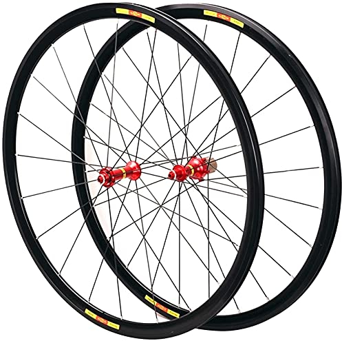 Rennrad Laufradsatz 700c 30mm Felgenbremse Schnellspanner Laufradsatz für 7/8/9/10/11-fach Kassette Aluminiumlegierung Nabe vorne 16 hinten 21 Löcher