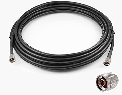 Vecys N Male to N Male Low Loss Coaxial Cable LMR400 33FT/10M for 3G 4G 5G LTE Antenna Ham Radio GPS WiFi