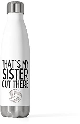 Borraccia termica da 567 ml, umoristico, pallavolo, fratello, netball, atletica, amanti dello sport, novità per la famiglia, 590 ml