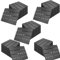 Joparri Anti-Rutsch Terrassenfliesen 30x30x2 cm 55er Set Holzfliesen Balkon Bodenbelag 5m² Bodenplatten mit Drainage und Klicksystem, Grau