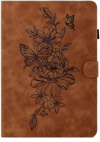 MOKASE Hülle Kompatibel mit Neu 6 Kindle 11. Generation 2022 2024 Freigebe | Wildleder Schutzhülle mit Ständermit, Intelligente Schlaf/Aufwach für 6 Kindle 11. Generation 2022 2024, Brown