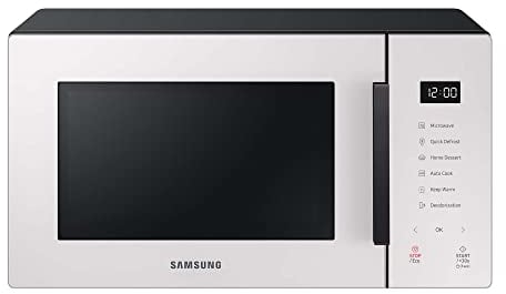 Samsung Bespoke Solo-Mikrowelle MS2GT5018AE/EG, 23 ℓ, Home Dessert Automatikprogramme, Quick Defrost, Creme