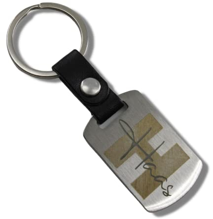 Schlüsselanhänger aus Edelstahl mit Gravur | Anhänger mit Namen und Bustabe | Personalisierter Schlüsselanhänger ideal als Geschenk und Andenken