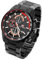 Taffstyle Herren Armbanduhr Edelstahl Wasserdicht Quarz Analog Datum Stopp Stoppuhr Alarm Chronograph Uhr Flieger Sport Fliegeruhr Sportuhr Groß XXL Herrenuhr Männer Schwarz