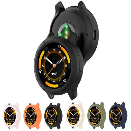 LOKEKE Kompatibel mit Garmin Venu 3 Schutzhülle, TPU Schutzhülle Cover Schale Kompatibel mit Garmin Venu 3 (3 Schwarz)