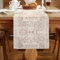 Chicamy Tischläufer Beige 33 x 183 cm Boho Tischläufer Vintage Landhausstil Abwaschbar Tischläufer Leinen Geometrie Türkischer Tischdecke Tischdekoration für Bauernhaus Tabletop Dekor