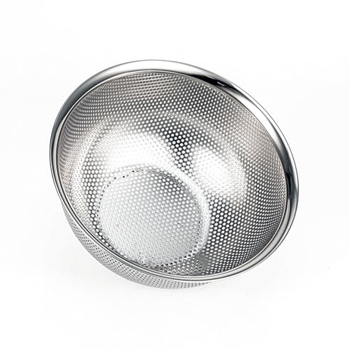 Cestas coladoras de bayas, mini colador con cuenco, colador de latas de acero inoxidable, recipiente pequeño para bayas, fresa, uva, cereza, apto para lavavajillas, paquete de 2