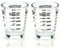 BCnmviku 30ml Shot Glasses Set,Espresso Shot Glass with Heavy Base,Liquid Measuring Cups for Cocktail,Vodka,Whiskey,Tequila,Espresso,Liquor,Wine,Soju,Spirits,Alcohol (2Pack-Black)