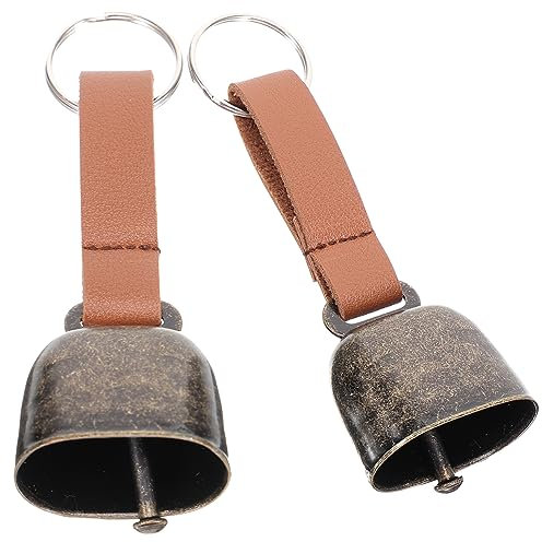 TOVINANNA 2pcs Practical Bear Bells for Hiking Camping Bell Pendant Safety Whistle for Outdoor Activities