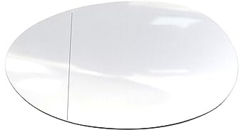 FREEZER DOOR WING MIRROR GLASS 1pc Car Side Rearview Heated Mirror Glass Left/Right Blue/White 51167366039 for BMW for Mini F54 F55 F56 F57 F60 2015-2020 (Color : Left White)