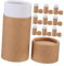 Mikinona 10 Stück Schachtel Verpackung aus Papierrohr kraftpapier box geschenkverpackung Papierteller Container Pappröhren mit Deckel Kartonröhren zum Basteln Tee Papier kann rundes Papier