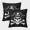 PONAZRFDY Pirate of The Caribbean Sofa Kissenbezug Kissenbezüge Dekokissen Kissenbezüge Dekorative Sofakissen Bezug Auto Home Bed Büro Cafe Garten Outdoor 2er-Set 40x40cm