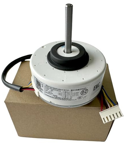 Motor de aire acondicionado WZDK20-38G (ZKFP-20-8-6) OEM DC Motor de ventilador sin escobillas, inversor de 20 W, motor CC sin escobillas para aire acondicionado central, CCW 1300rpm DC280V 0.10A