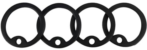 LNQ LUNIQI Silikon Hundemarke Schalldämpfer, 4 Stück Anti-Klimper Hundemarke Schutz, Gummi Dog Tag Silencer für Hund ID Military Schalldämpfer (Gilt Nicht für Tasso)