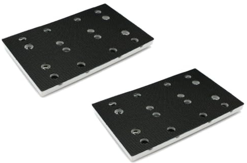 2x Trade-Shop Schleifschuh/Schleifplatte 80 x 130mm kompatibel mit Festool RS 400, RTS 400, RTS 400 REQ, RTSC 400 ersetzt 489252 (SSH-STF-80x130/12)